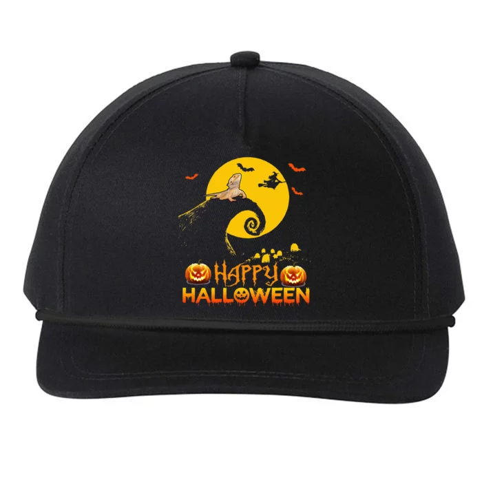 Bearded Dragon Halloween Night Snapback Five-Panel Rope Hat