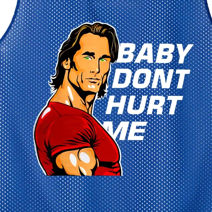 Baby Dont Hurt Me Funny Meme Mesh Reversible Basketball Jersey Tank