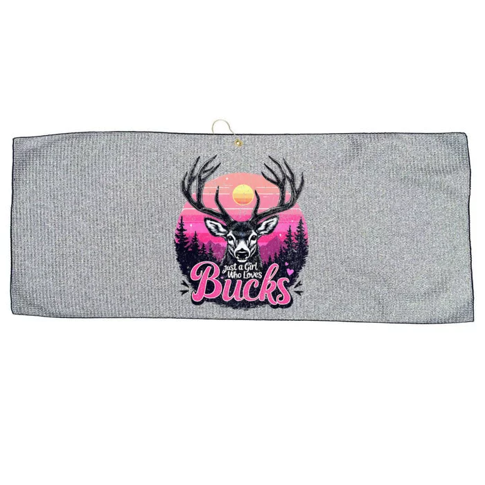 Buck Deer Hunting Hunter Girl Hunt Large Microfiber Waffle Golf Towel