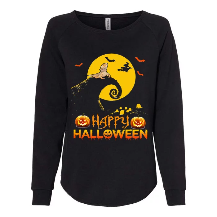 Bearded Dragon Halloween Night Womens California Wash Sweatshirt