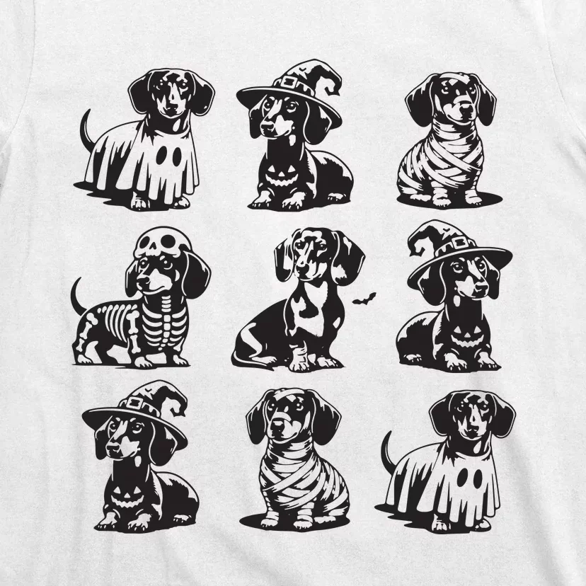 Boo Dachshund Halloween Spooky Dog Wiener Halloween T-Shirt