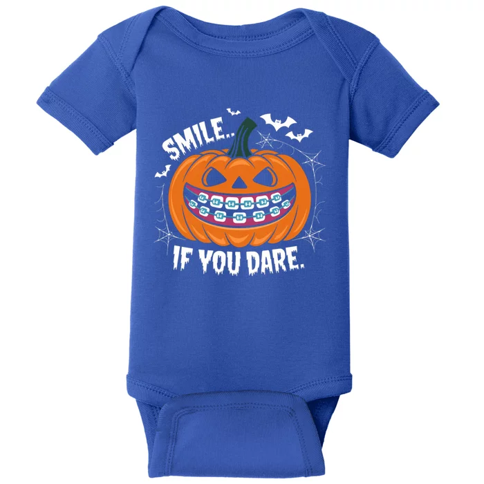 Braces Dentist Horror Gift Baby Bodysuit