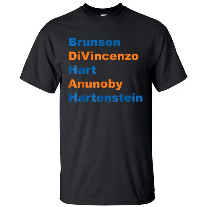 Brunson Divincenzo Hart Anunoby Hartenstein Gift Tall T-Shirt