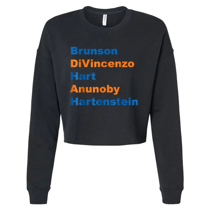 Brunson Divincenzo Hart Anunoby Hartenstein Gift Cropped Pullover Crew