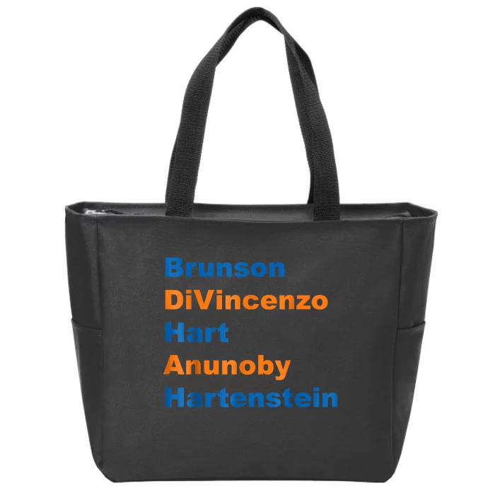 Brunson Divincenzo Hart Anunoby Hartenstein Gift Zip Tote Bag