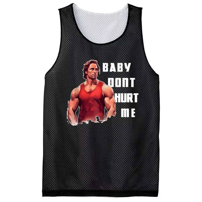 Baby Dont Hurt Me Funny Meme Mesh Reversible Basketball Jersey Tank