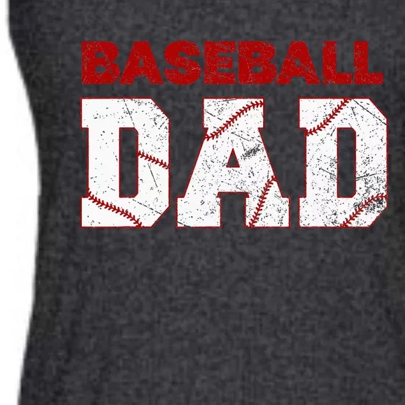 Baseball Dad Happy Fathers Day Ladies Essential Flowy Tank