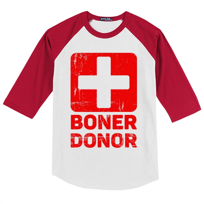 Boner Donor Halloween Kids Colorblock Raglan Jersey