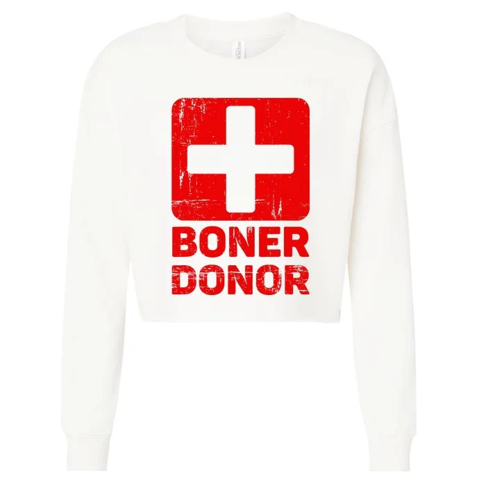 Boner Donor Halloween Cropped Pullover Crew