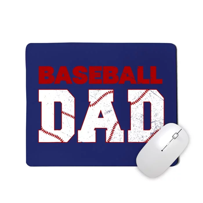 Baseball Dad Happy Fathers Days For Boy Mousepad