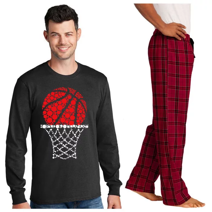 Basketball Dots Happy Dot Day Gift Long Sleeve Pajama Set