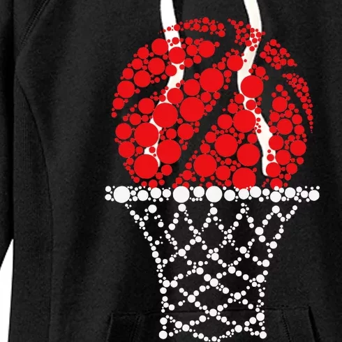 Basketball Dots Happy Dot Day Gift Women's Fleece Hoodie