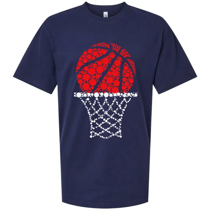 Basketball Dots Happy Dot Day Gift Sueded Cloud Jersey T-Shirt