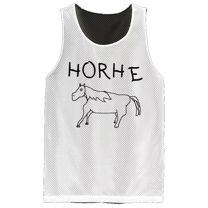 Badly Drawn Horse Mesh Reversible Basketball Jersey Tank