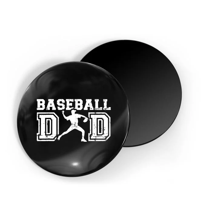 Baseball Dad Happy Fathers Day Gift For Men Boy Magnet