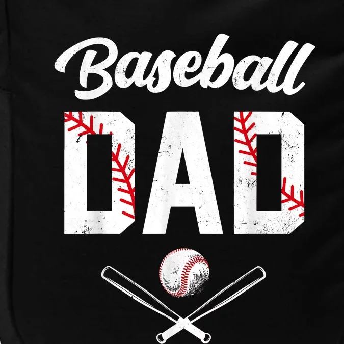 Baseball Dad Happy Fathers Day Impact Tech Backpack