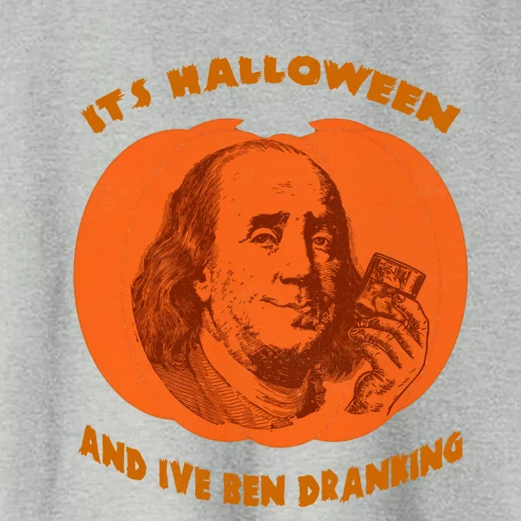 Ben Drankin Halloween Ing Benjamin Franklin Pumpkin Funny Gift Women's Crop Top Tee