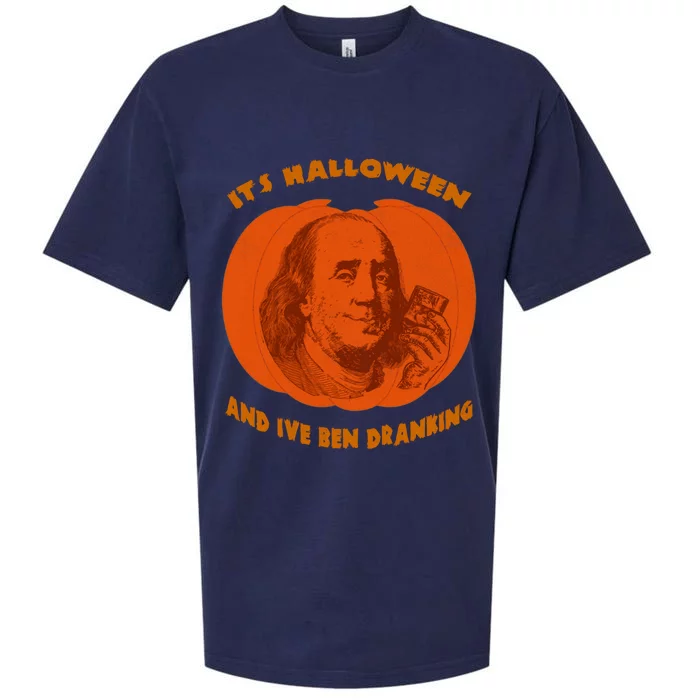 Ben Drankin Halloween Ing Benjamin Franklin Pumpkin Funny Gift Sueded Cloud Jersey T-Shirt