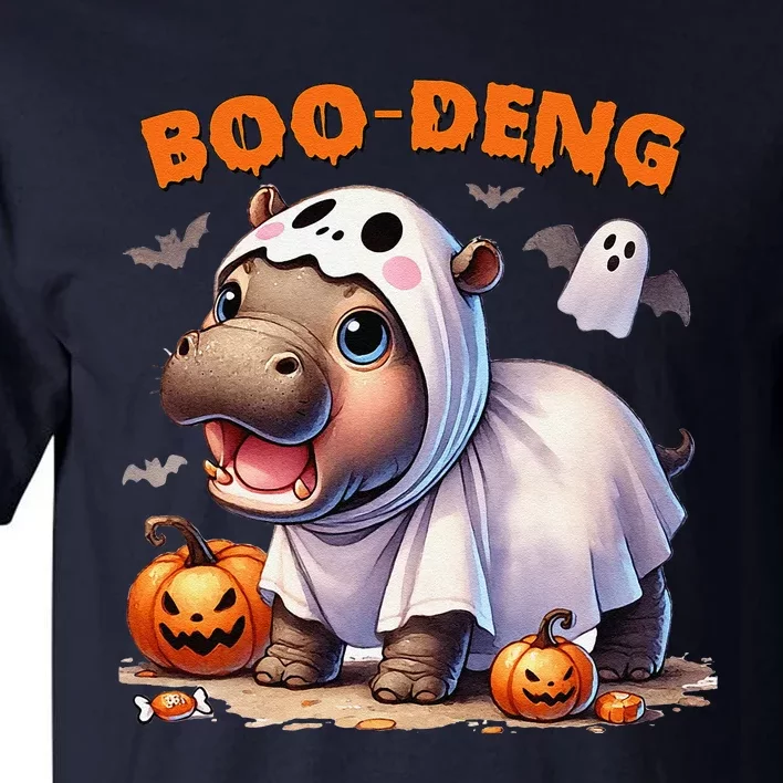 Boo Deng Halloween Baby Pygmy Hippo Bouncy Pig Moo Deng Tall T-Shirt