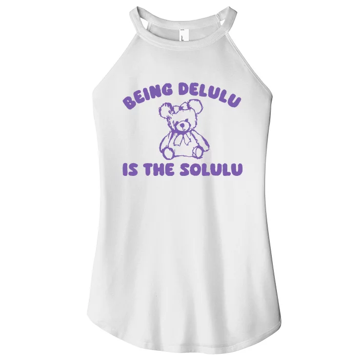 Being Delulu Is The Solulu Women’s Perfect Tri Rocker Tank