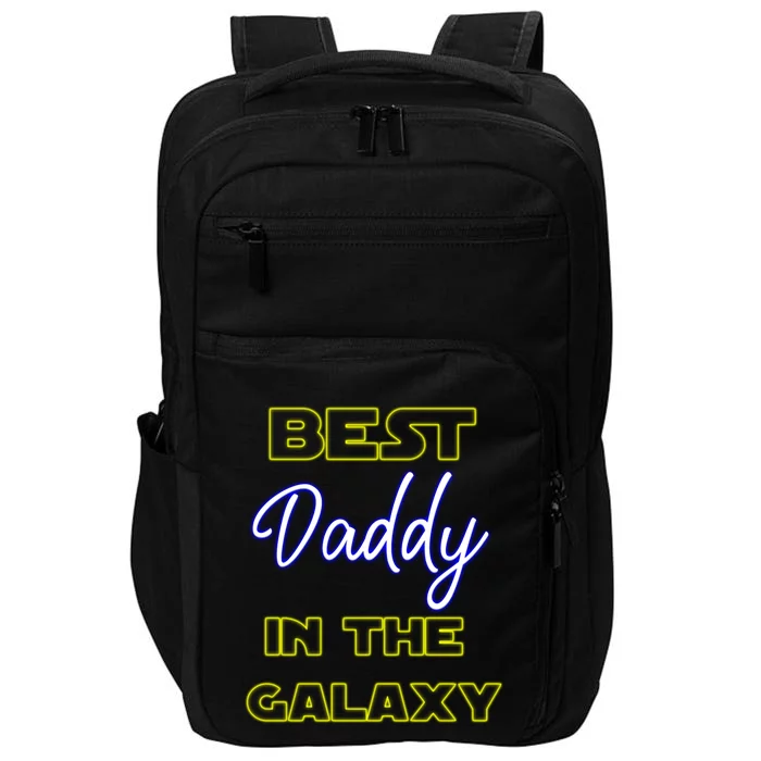 Best Daddy In The Galaxy Fathers Day Pa Pop American Dad Gift Impact Tech Backpack