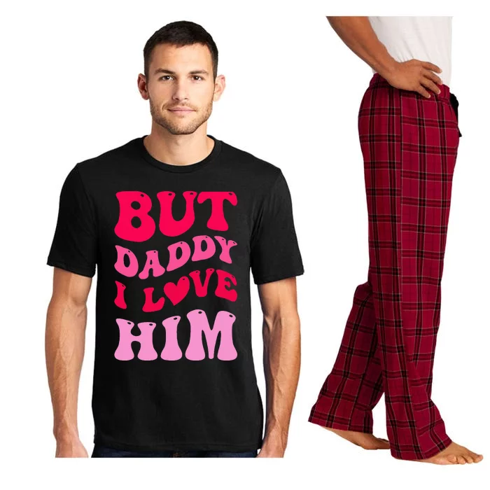 But Daddy I Love Him Groovy Heart White Pajama Set