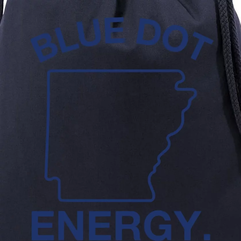 Blue Dot In A Red State Arkansas Vote Kamala Harris Walz 24 Drawstring Bag