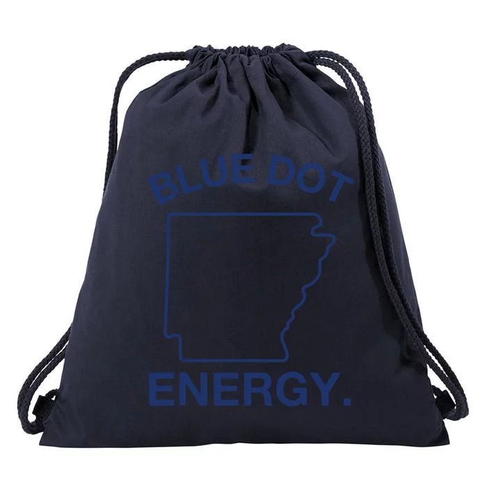 Blue Dot In A Red State Arkansas Vote Kamala Harris Walz 24 Drawstring Bag