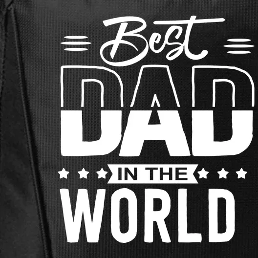 Best Dad In The World Cute Gift City Backpack