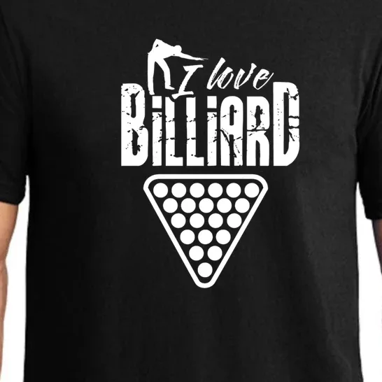 Billiards Dad I Love Billiards Gift Father's Day Pajama Set