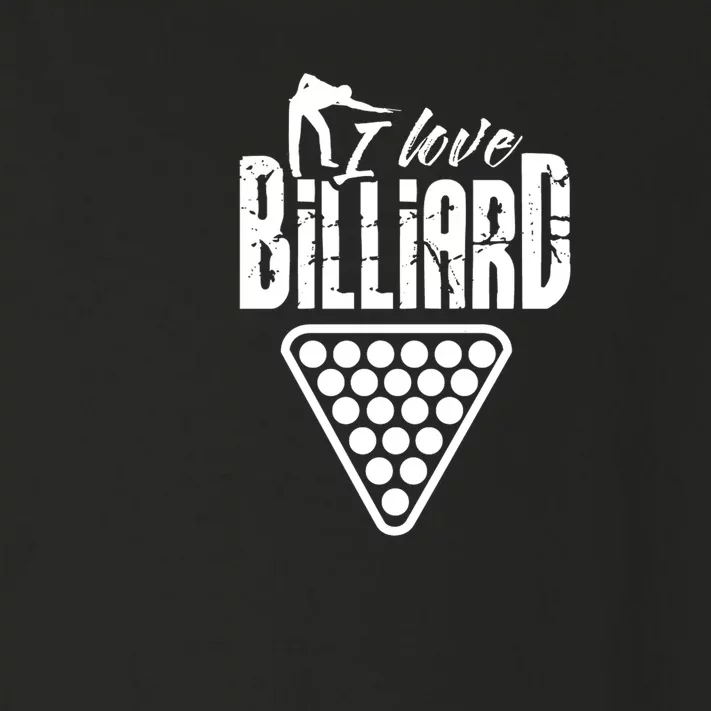 Billiards Dad I Love Billiards Gift Father's Day Toddler Long Sleeve Shirt