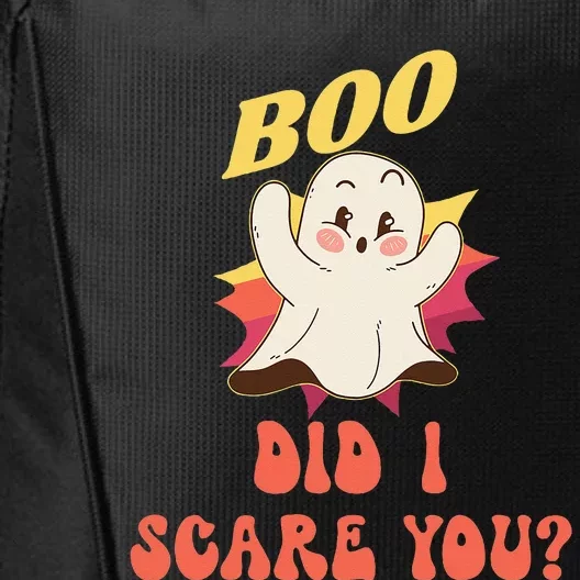 BOO Did I Scare You Funny Ghost Halloween Costume City Backpack