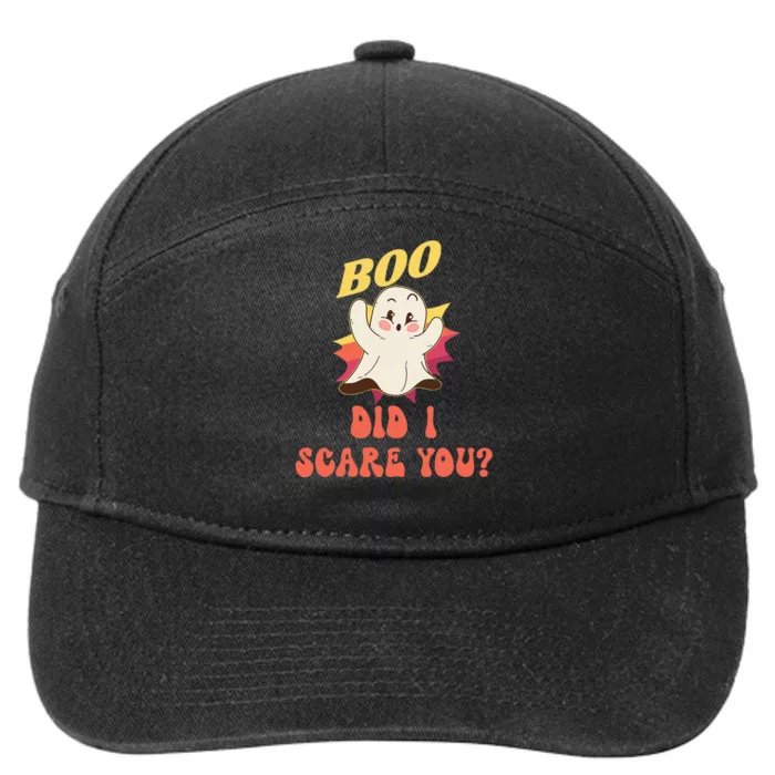 BOO Did I Scare You Funny Ghost Halloween Costume 7-Panel Snapback Hat