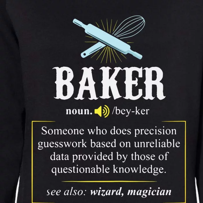 Baker Definition I Funny Baking Womens California Wash Sweatshirt