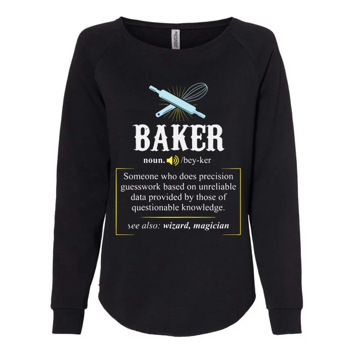 Baker Definition I Funny Baking Womens California Wash Sweatshirt