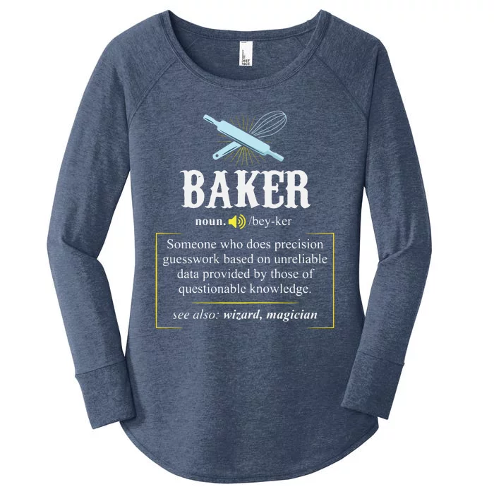 Baker Definition I Funny Baking Women's Perfect Tri Tunic Long Sleeve Shirt