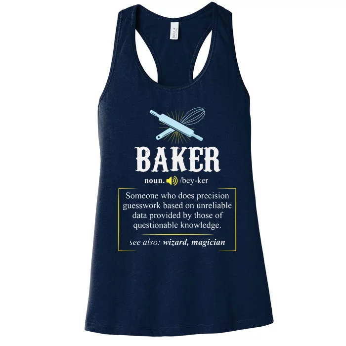 Baker Definition I Funny Baking Women's Racerback Tank