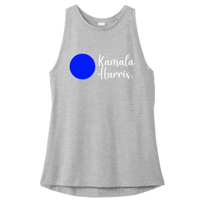 Blue Dot In A Red State Nebraska Vote Kamala Harris Walz Ladies Tri-Blend Wicking Tank