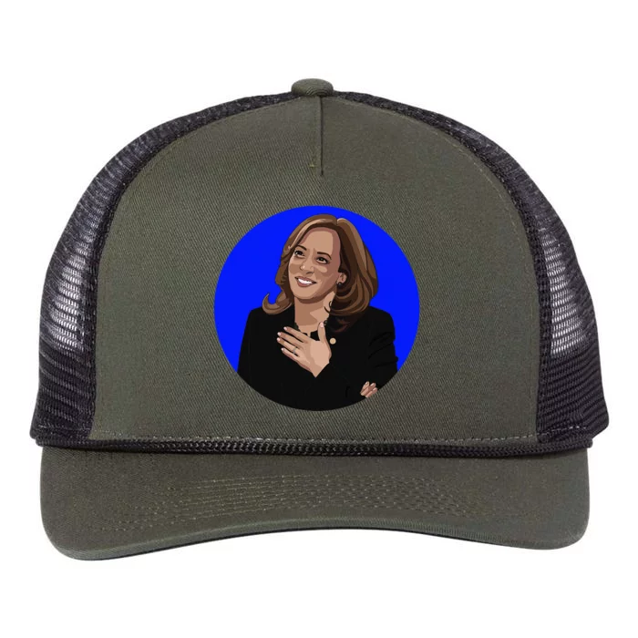 Blue Dot In A Red State Nebraska Vote Kamala Harris Walz Retro Rope Trucker Hat Cap