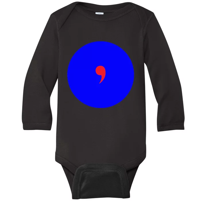 Blue Dot In A Red State Nebraska Vote Kamala Harris Walz Baby Long Sleeve Bodysuit