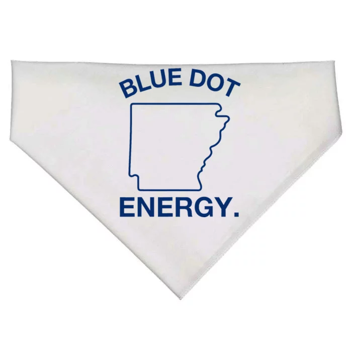 Blue Dot In A Red State Arkansas Vote Kamala Harris Walz 24 USA-Made Doggie Bandana