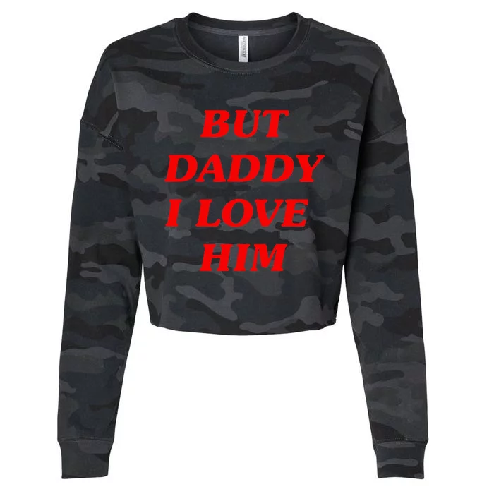 But Daddy I Love Him Style Party Cropped Pullover Crew