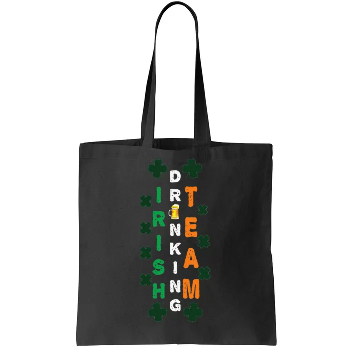 Beer Drunk Irish Drinking Team Clover Saint Patricks Day Tote Bag