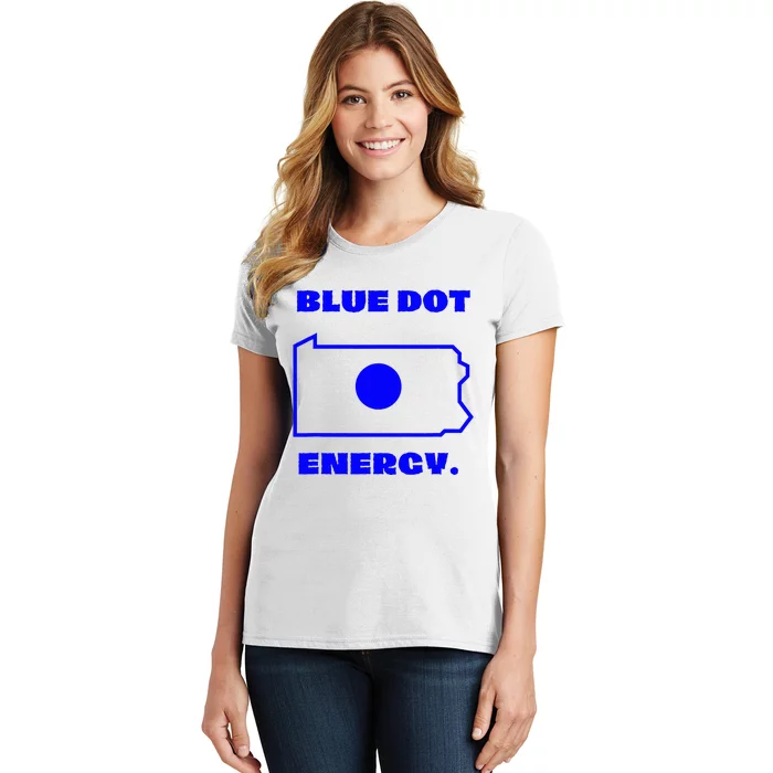 Blue Dot In State Pennsylvania Vote Kamala Harris Walz Women's T-Shirt