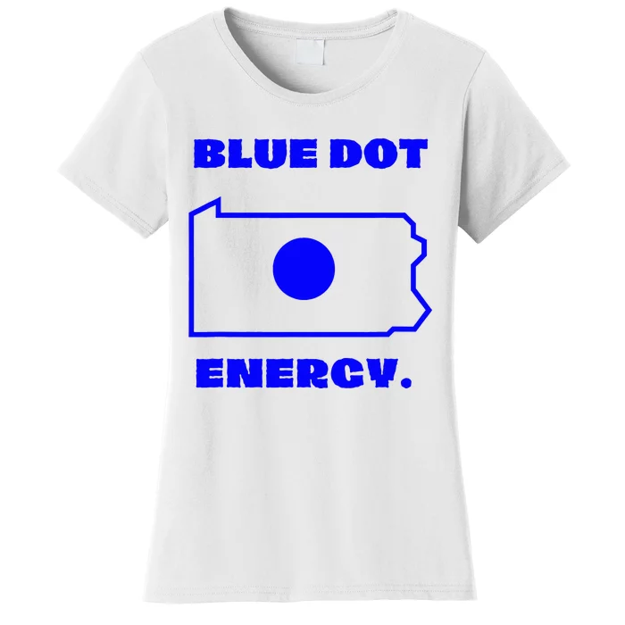 Blue Dot In State Pennsylvania Vote Kamala Harris Walz Women's T-Shirt