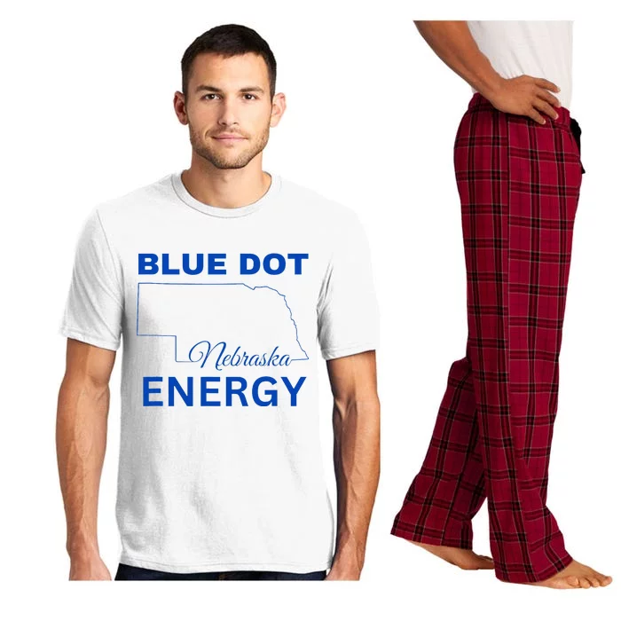 Blue Dot In A Red State Nebraska Vote Kamala Blue Dot Energy Pajama Set