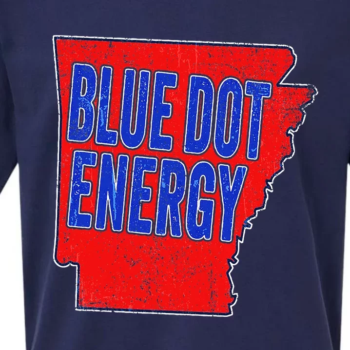 Blue Dot In A Red State Arkansas Vote Kamala Harris Walz 24 Sueded Cloud Jersey T-Shirt