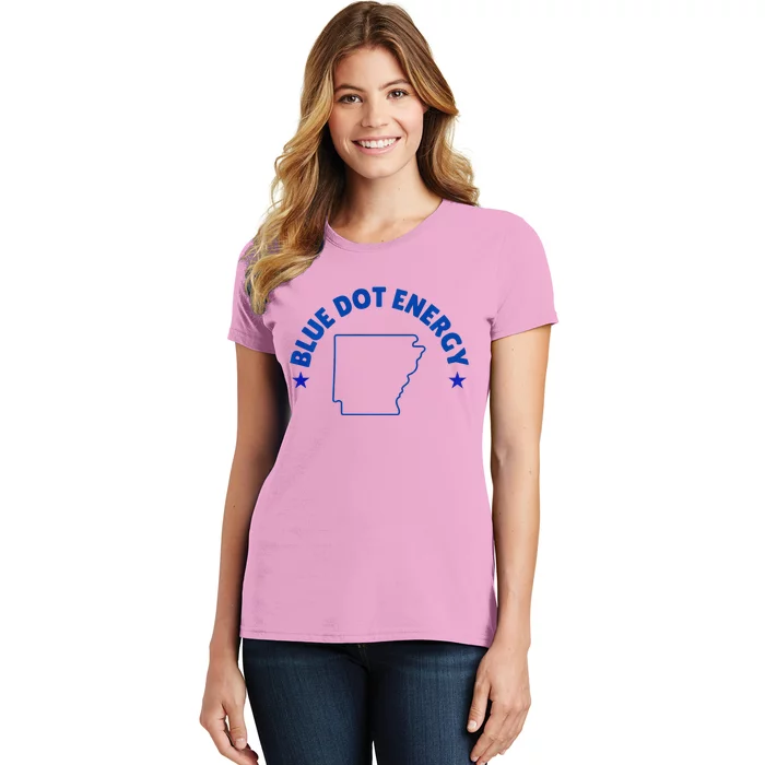 Blue Dot In A Red State Arkansas Vote Kamala Harris Walz Women's T-Shirt