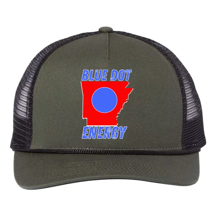 Blue Dot In A Red State Nebraska Vote Kamala Harris Walz Retro Rope Trucker Hat Cap