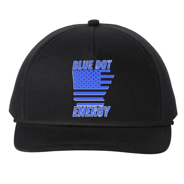 Blue Dot In A Red State Nebraska Snapback Five-Panel Rope Hat